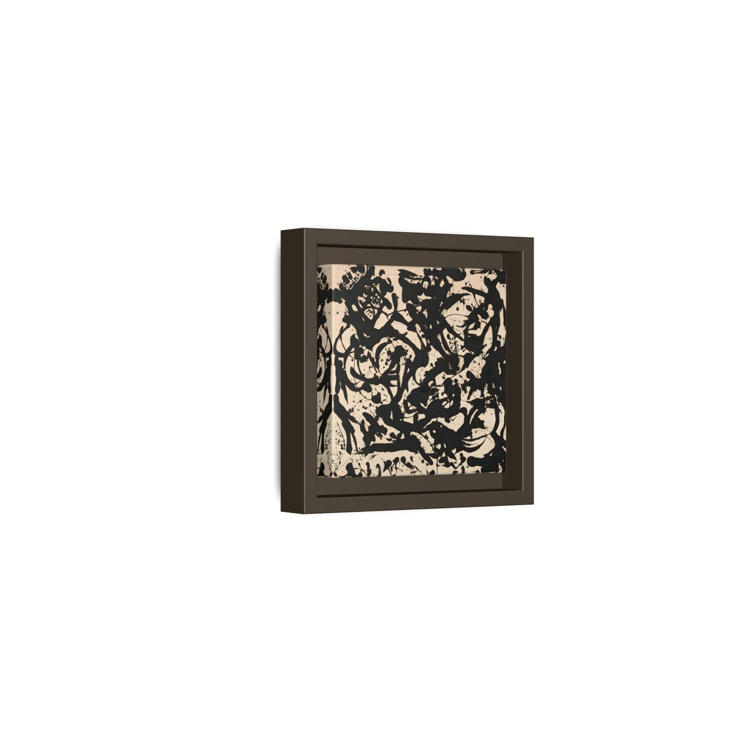 Framed Abstract Pollock Canvas Print - Famous Wall Art Prints - YesArtYes