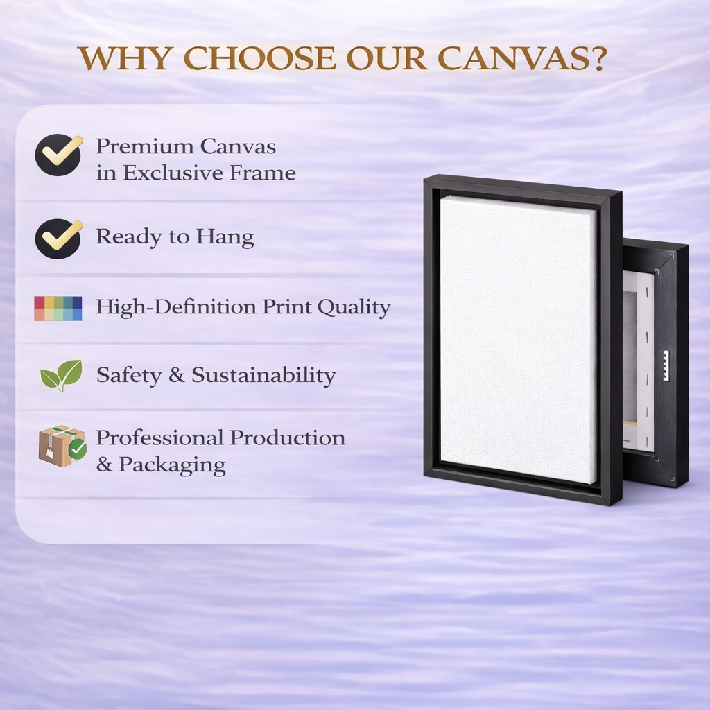 Abstract Geometric Wabi Sabi - Framed Canvas Wall Art Print