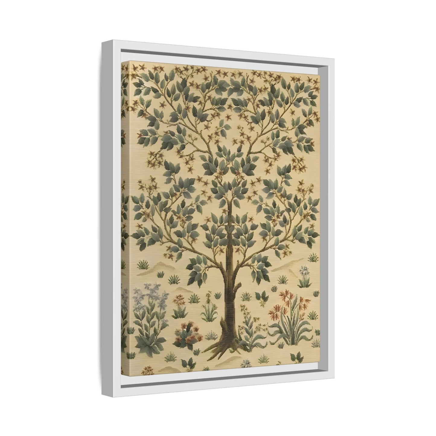 Framed Canvas Tree of life Print - Minimalist Modern Wall Art