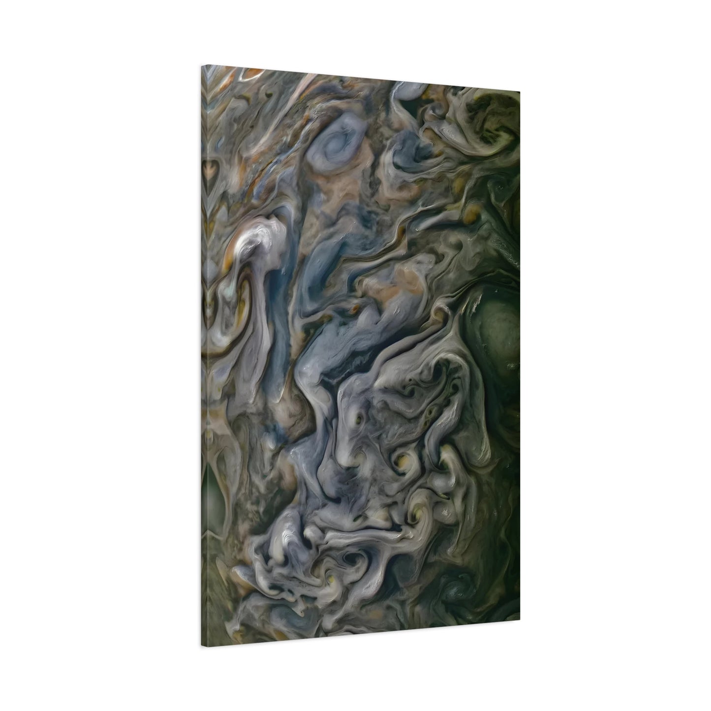 Framed Canvas Wall Art Abstract Natural Print - Jupiter Texture Colorful NASA Space