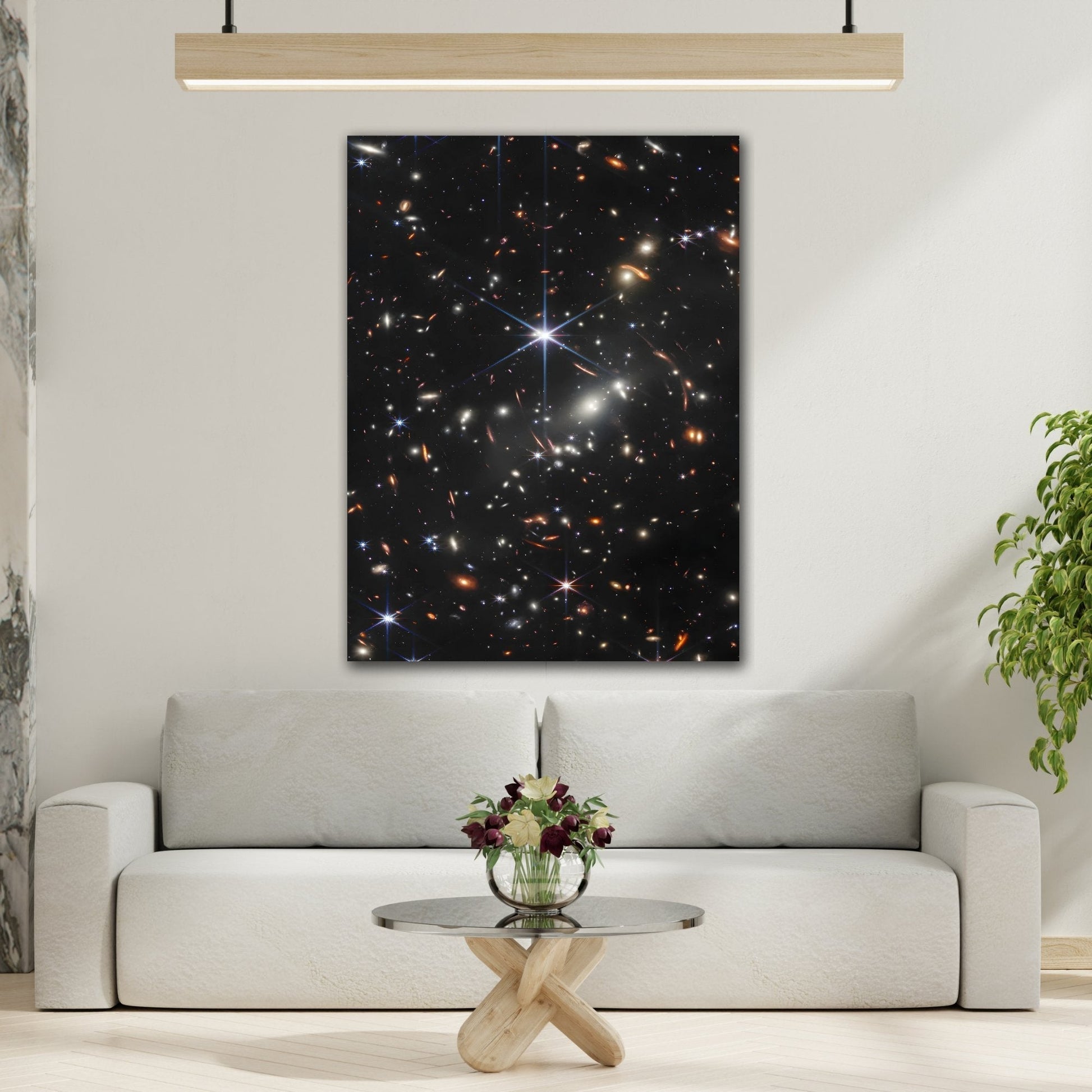 Framed Cosmic Stars Canvas Wall Art Print - NASA Space Webb Astronomy