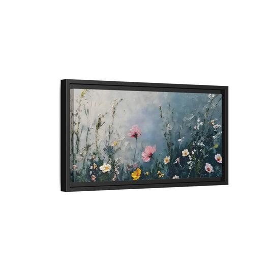 Framed Floral Canvas Wall Decor - Large Boho Home Decoration - YesArtYes