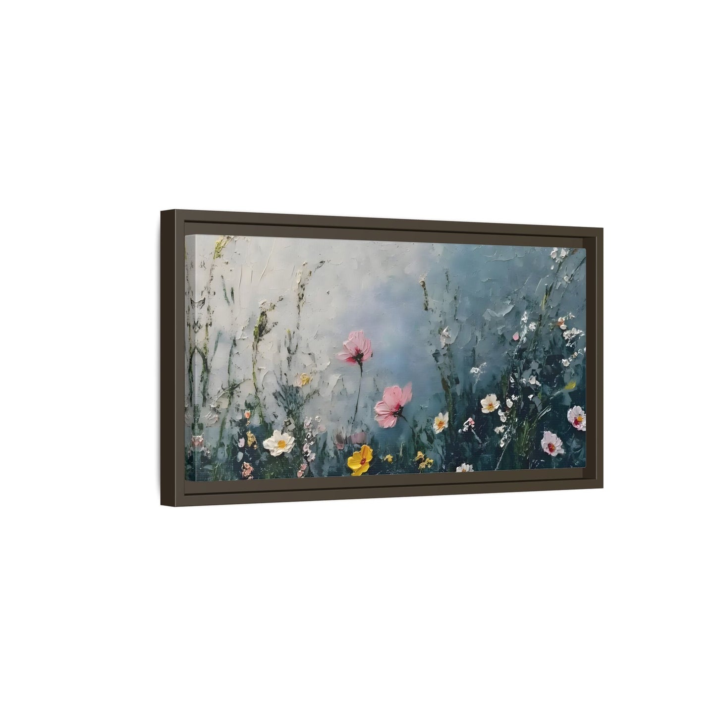 Framed Floral Canvas Wall Decor - Large Boho Home Decoration - YesArtYes