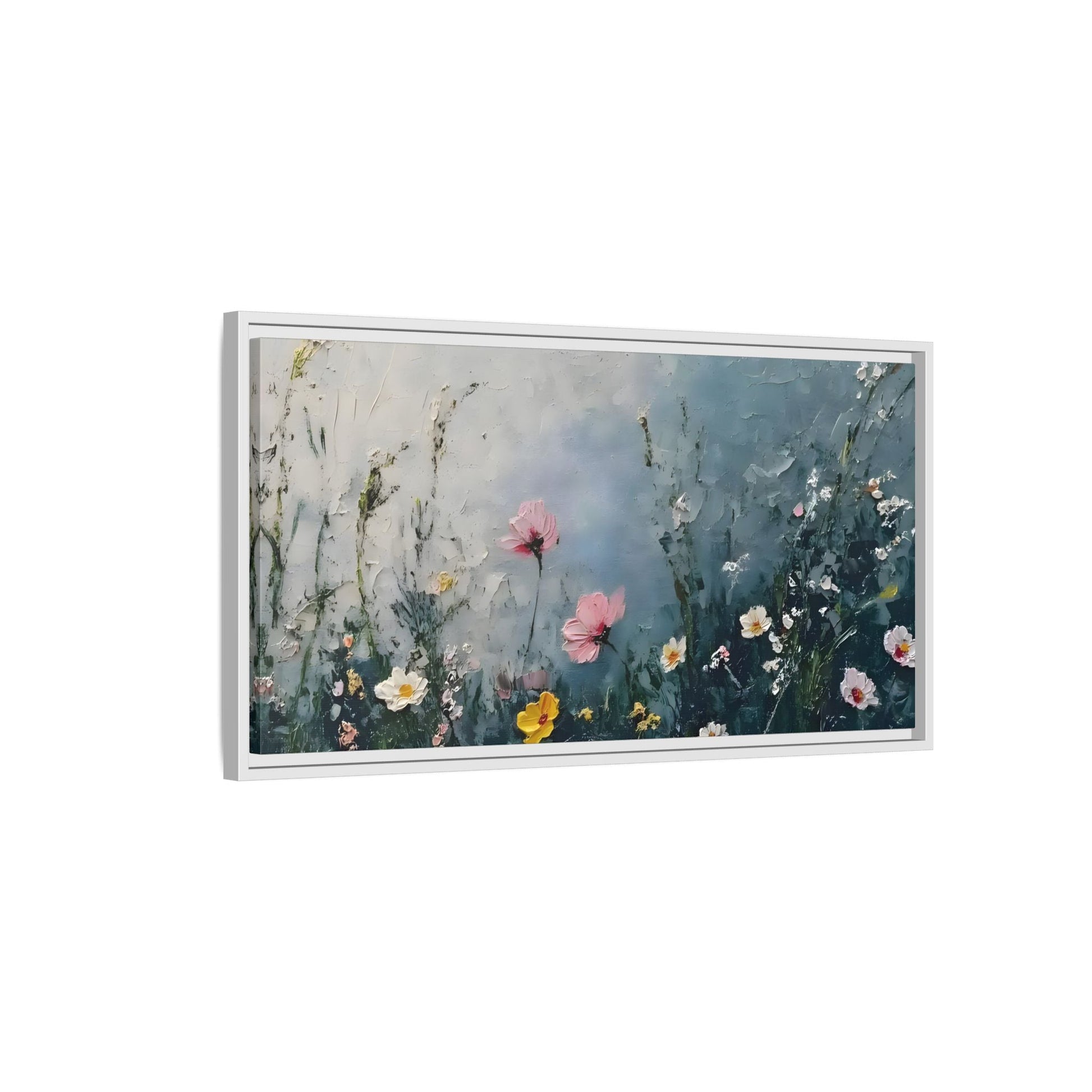 Framed Floral Canvas Wall Decor - Large Boho Home Decoration - YesArtYes