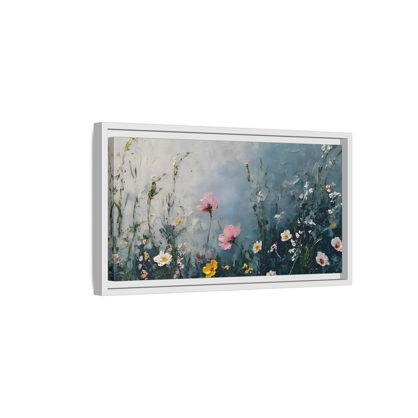 Framed Floral Canvas Wall Decor - Large Boho Home Decoration - YesArtYes
