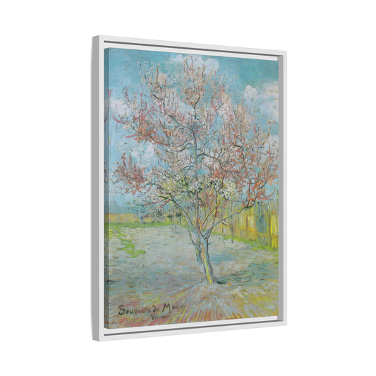 Framed Flower Orchards Canvas Van Gogh Wall Art Print - YesArtYes