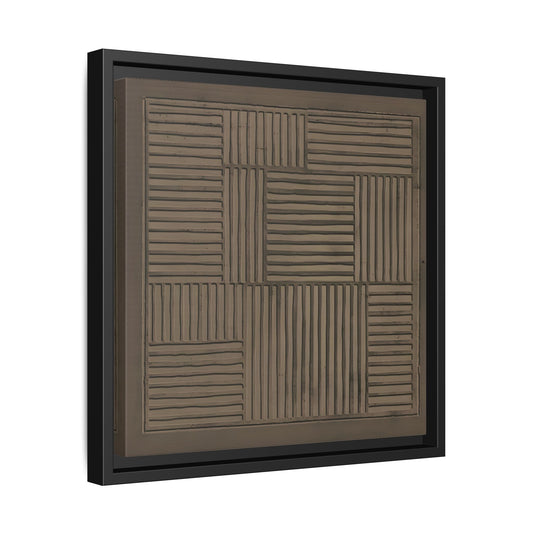 Framed Japanese Canvas Wabi - Sabi Abstract Minimalist Print - YesArtYes