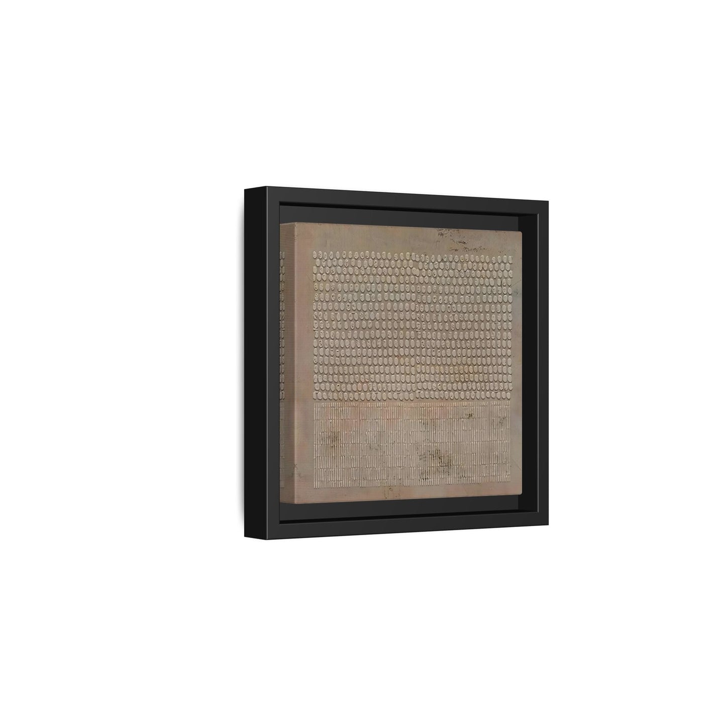 Framed Japanese Wabi - Sabi Minimalist Brown Canvas Wall Art Print - YesArtYes