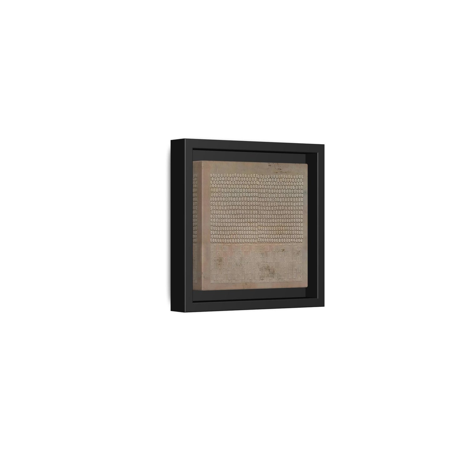 Framed Japanese Wabi - Sabi Minimalist Brown Canvas Wall Art Print - YesArtYes