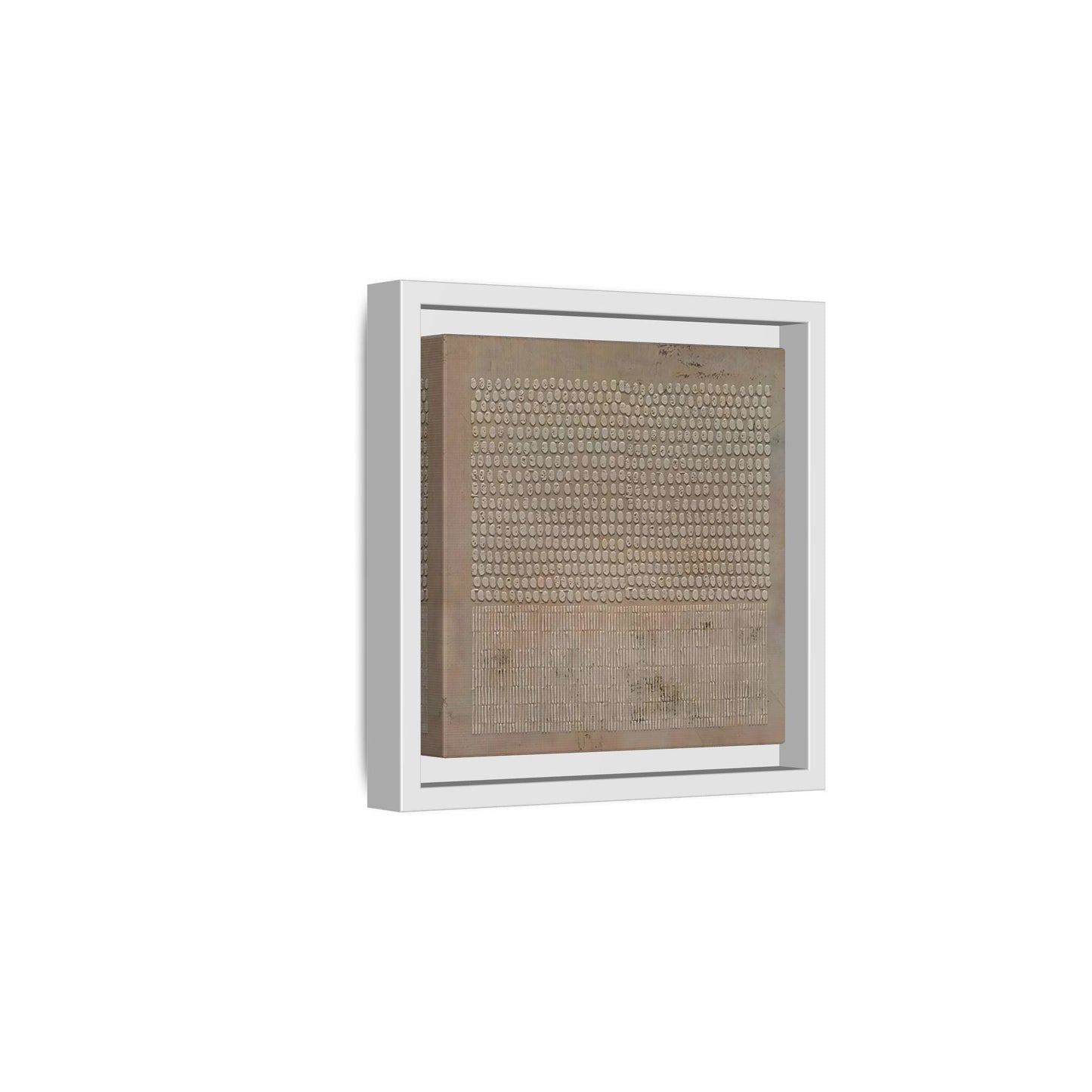 Framed Japanese Wabi - Sabi Minimalist Brown Canvas Wall Art Print - YesArtYes