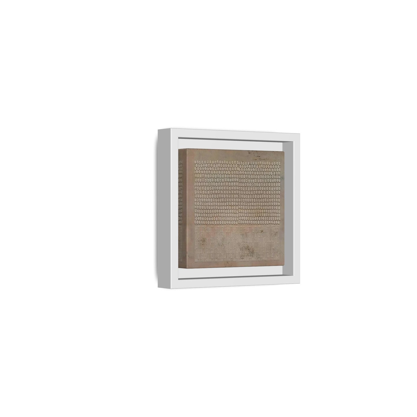 Framed Japanese Wabi - Sabi Minimalist Brown Canvas Wall Art Print - YesArtYes