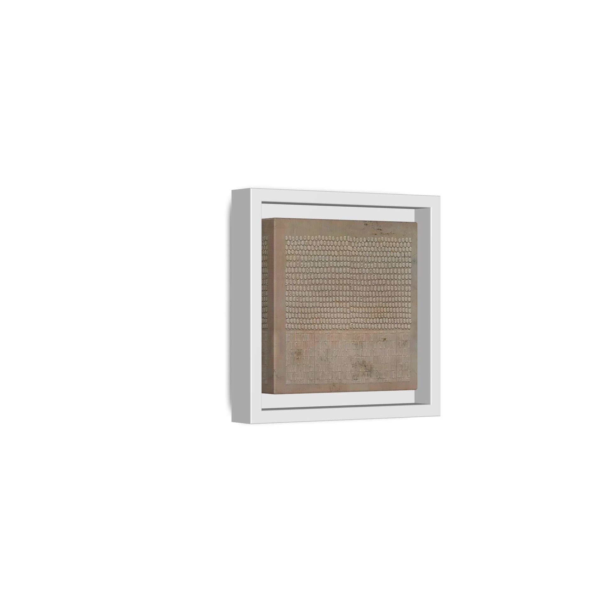 Framed Japanese Wabi - Sabi Minimalist Brown Canvas Wall Art Print - YesArtYes