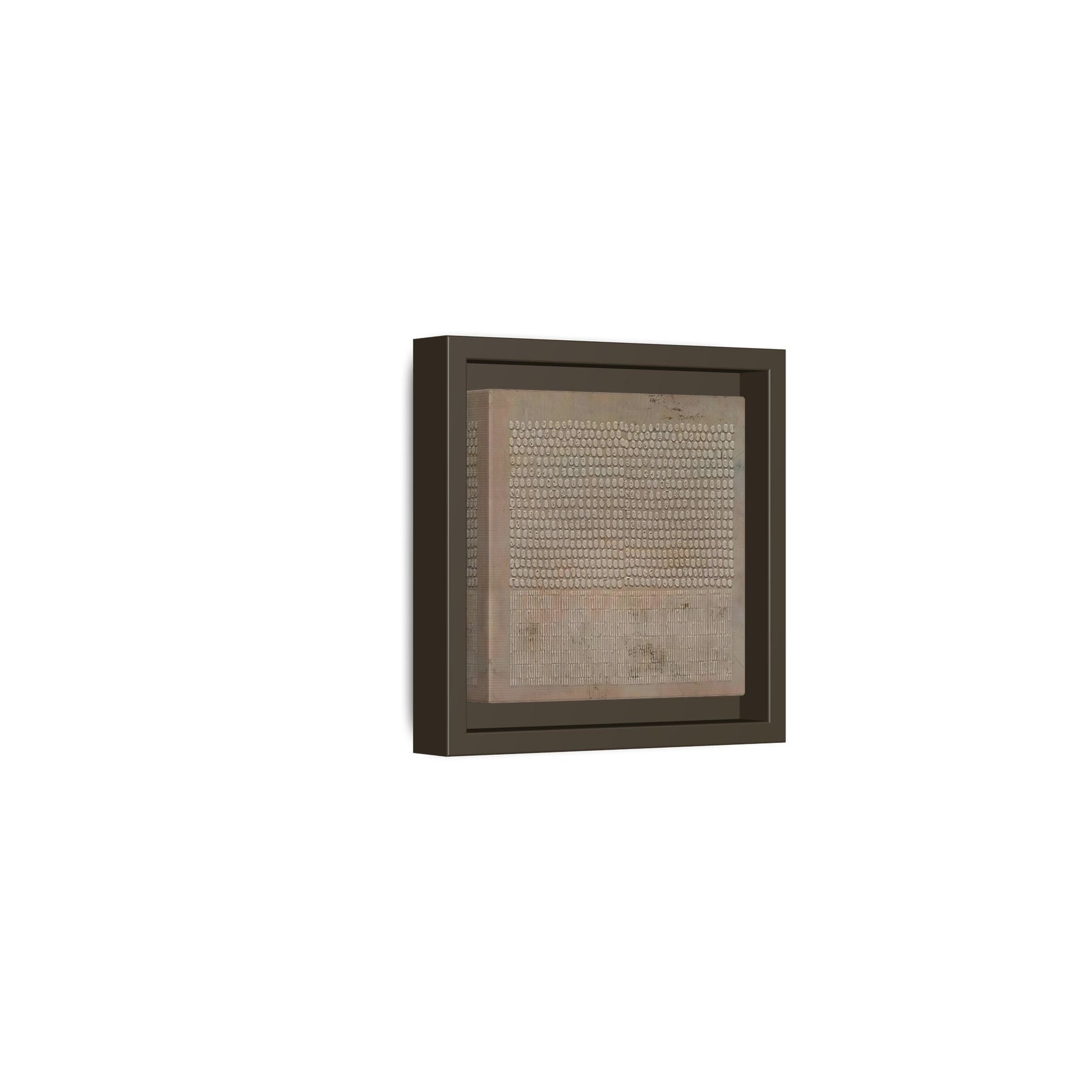 Framed Japanese Wabi - Sabi Minimalist Brown Canvas Wall Art Print - YesArtYes