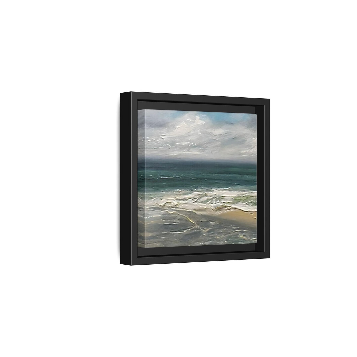 Framed Ocean Coastal Canvas Print - Beach Landscape Home Decor - YesArtYes