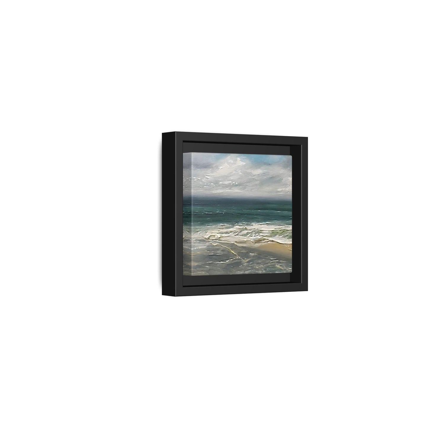 Framed Ocean Coastal Canvas Print - Beach Landscape Home Decor - YesArtYes