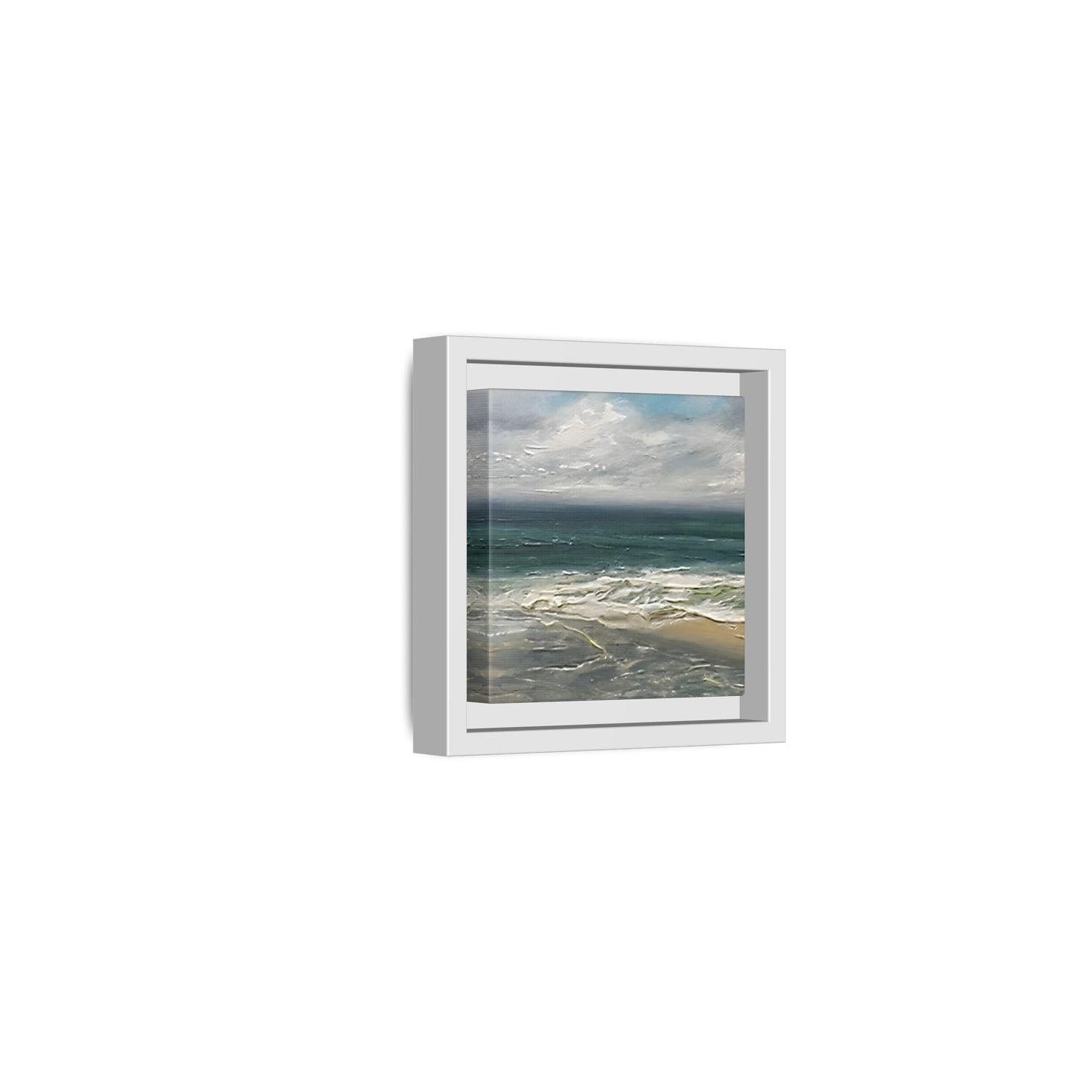 Framed Ocean Coastal Canvas Print - Beach Landscape Home Decor - YesArtYes