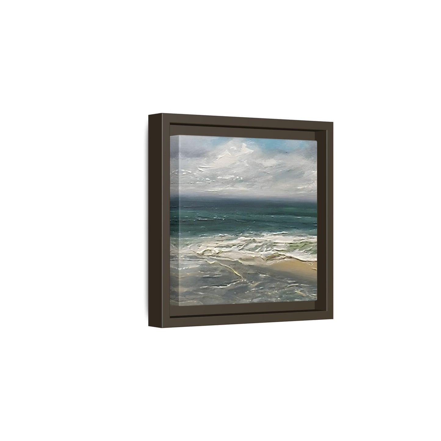 Framed Ocean Coastal Canvas Print - Beach Landscape Home Decor - YesArtYes