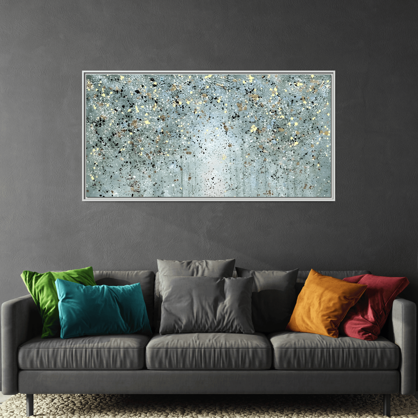Framed Peaceful Abstract Canvas Wall Art Print - YesArtYes