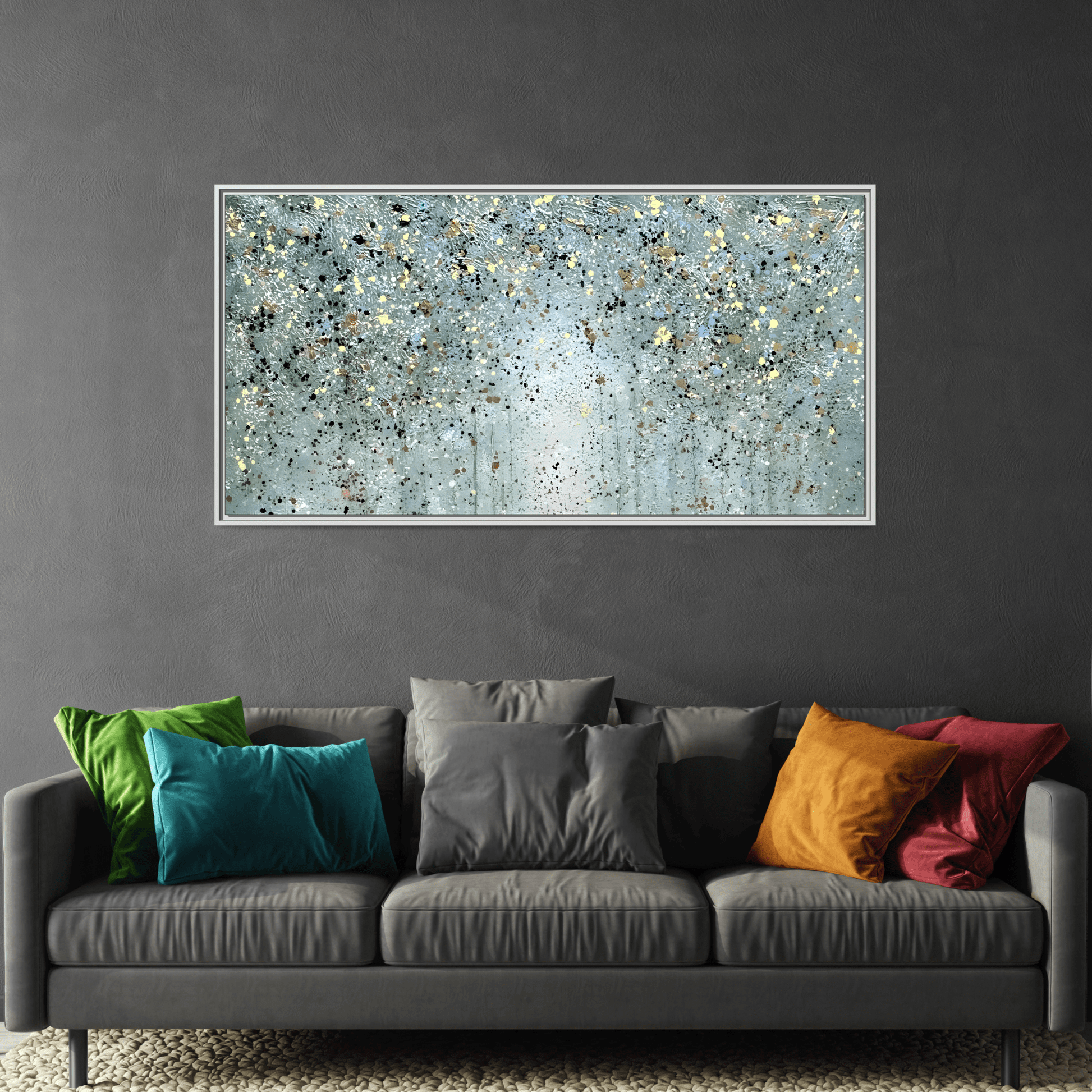 Framed Peaceful Abstract Canvas Wall Art Print - YesArtYes