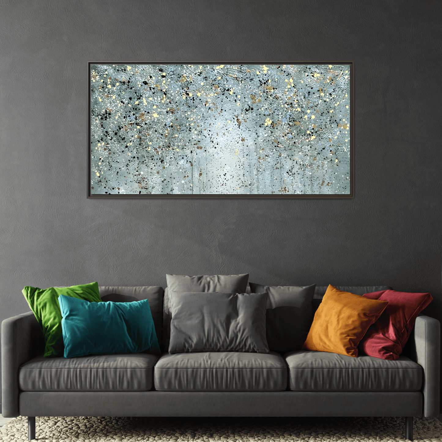 Framed Peaceful Abstract Canvas Wall Art Print - YesArtYes