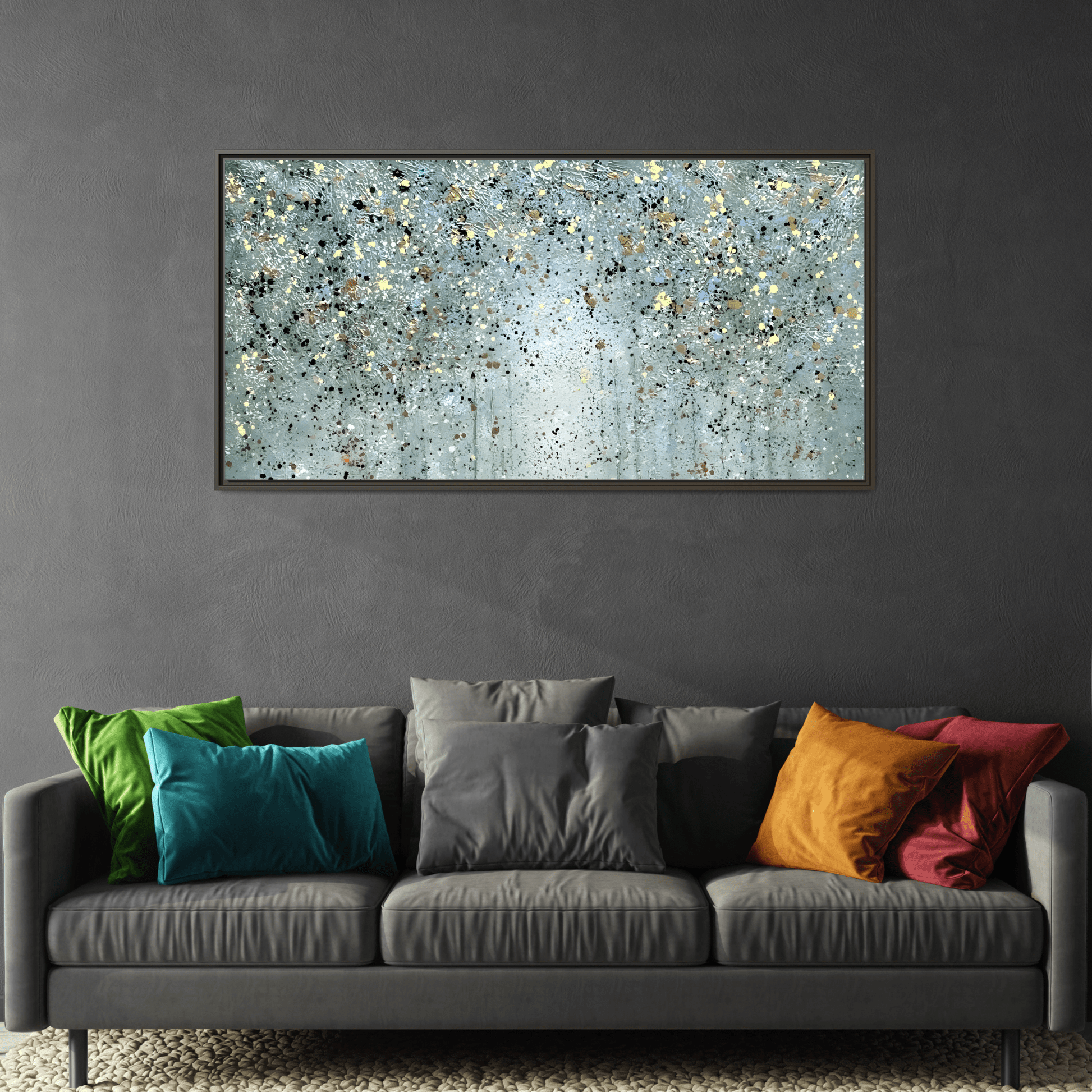 Framed Peaceful Abstract Canvas Wall Art Print - YesArtYes