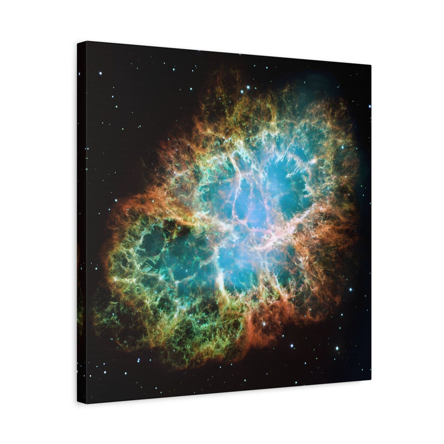 Framed Square Canvas Wall Art Prints - NASA Supernova Crab Nebula in Space, Captured by Hubble Telescope