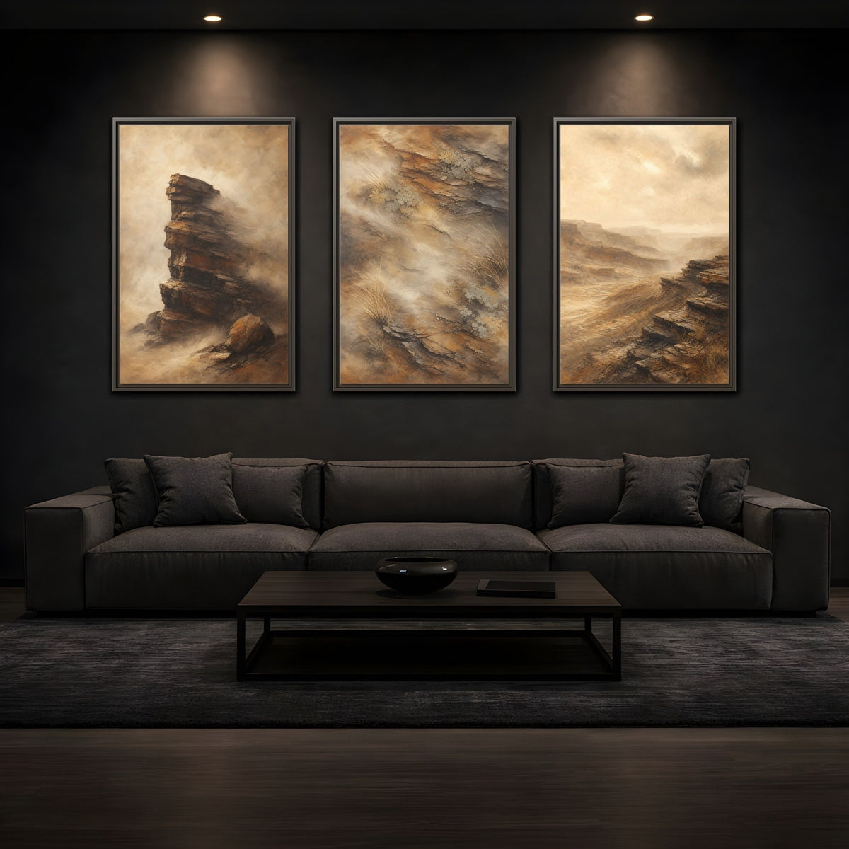 Coordinated trio room mockup 1