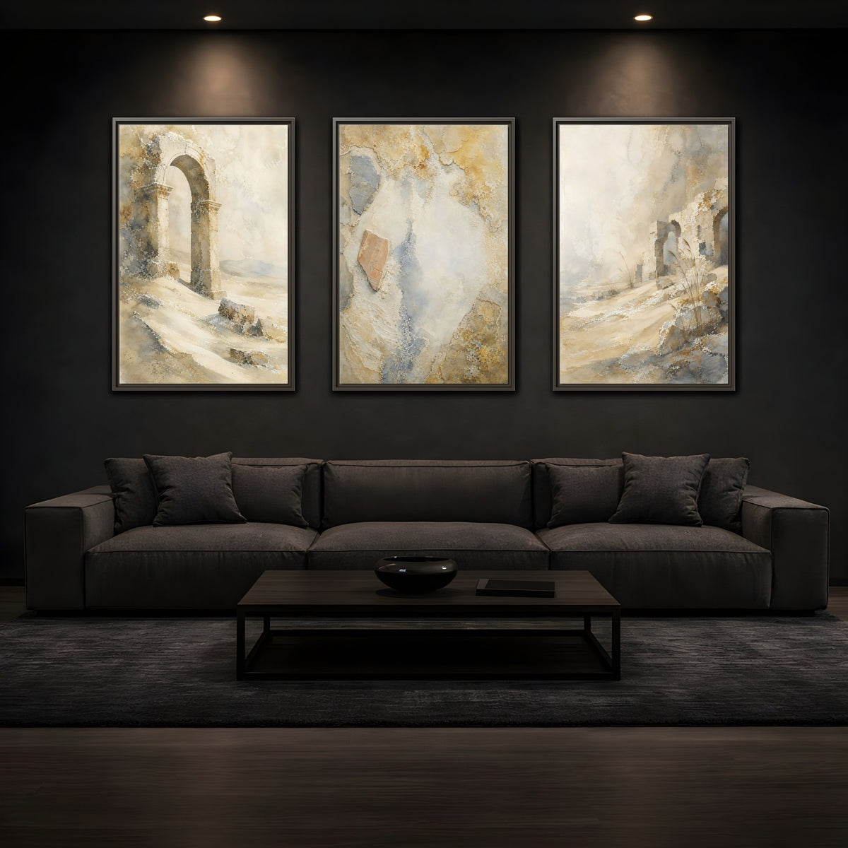 Coordinated trio room mockup 1
