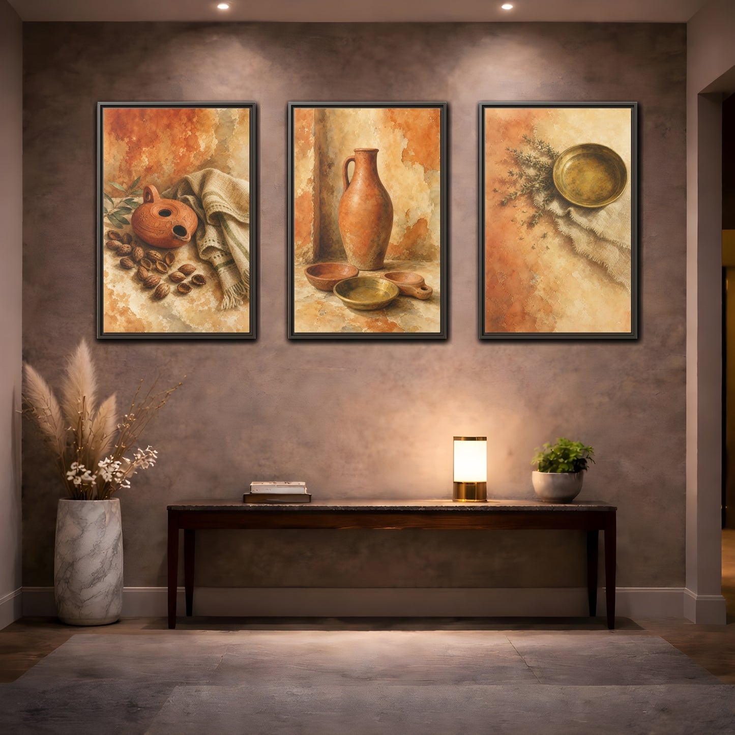 Coordinated trio room mockup 2
