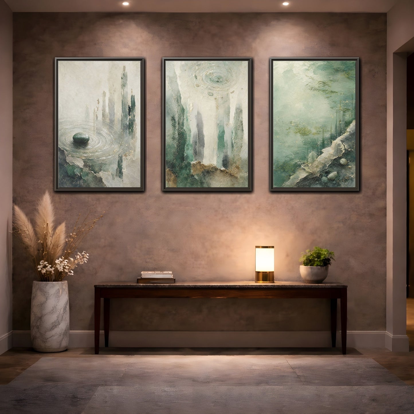 Coordinated trio room mockup 2