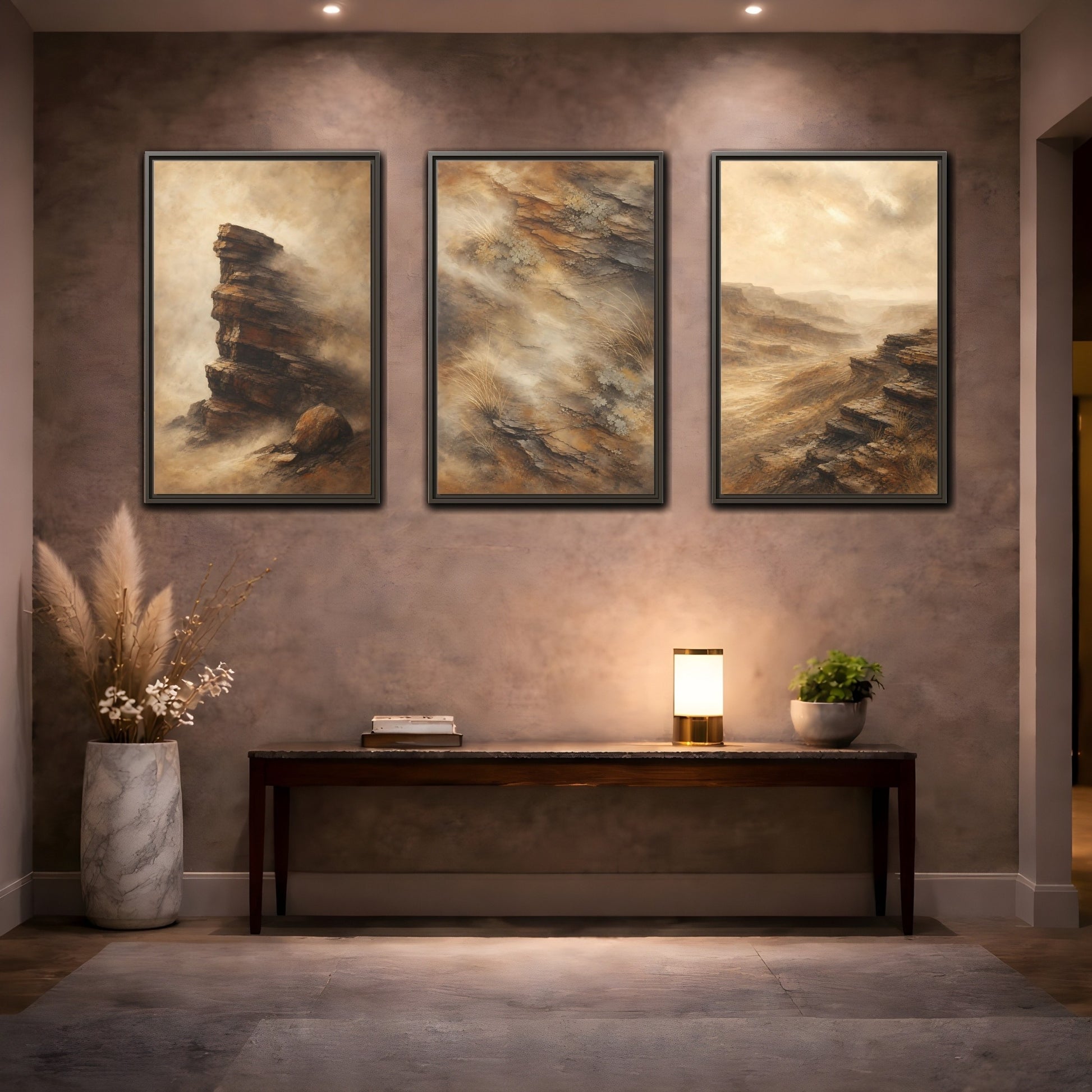 Coordinated trio room mockup 2