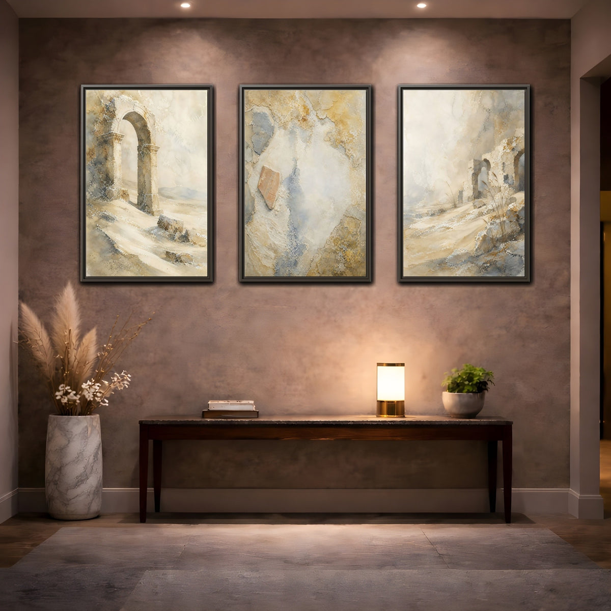 Coordinated trio room mockup 2