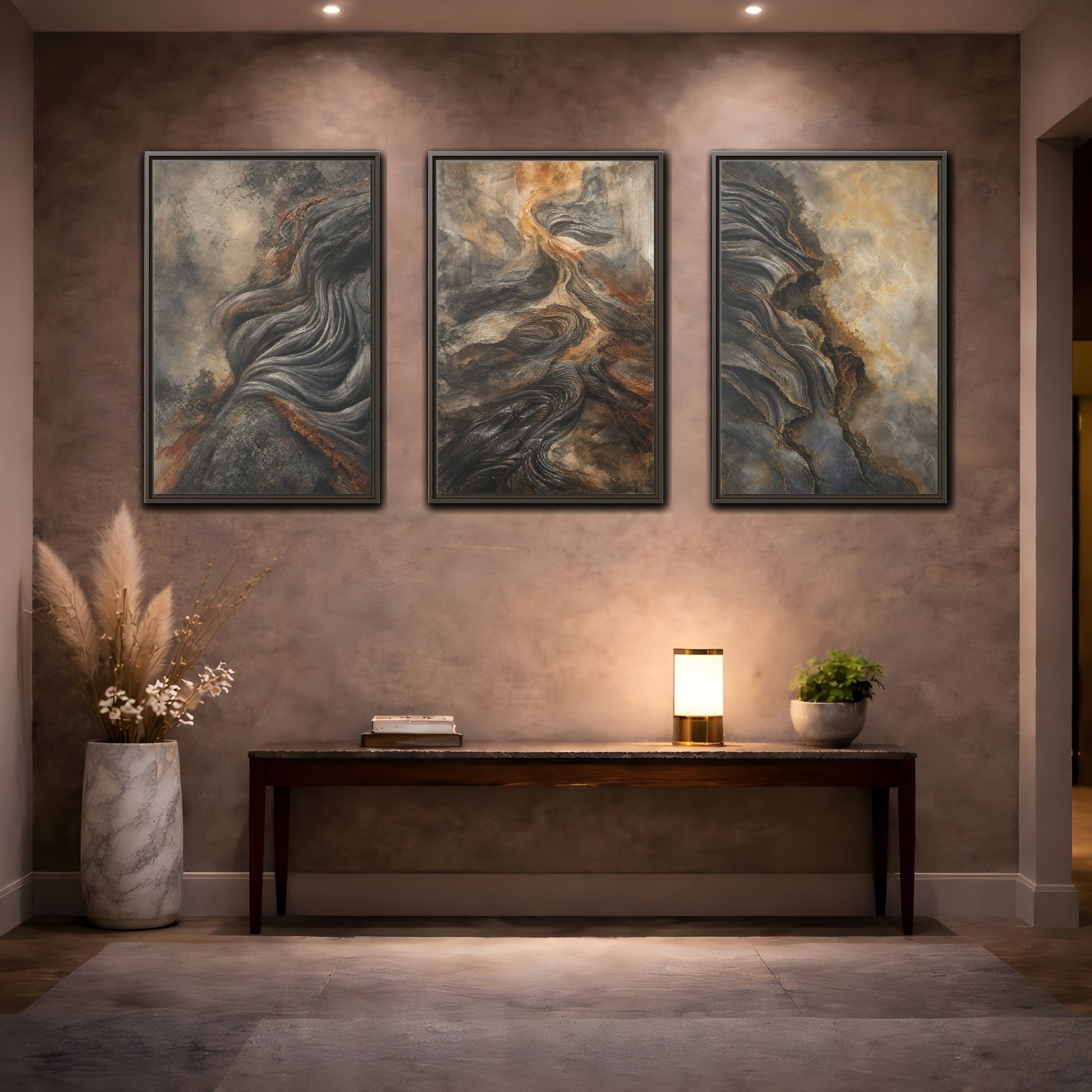 Coordinated trio room mockup 2