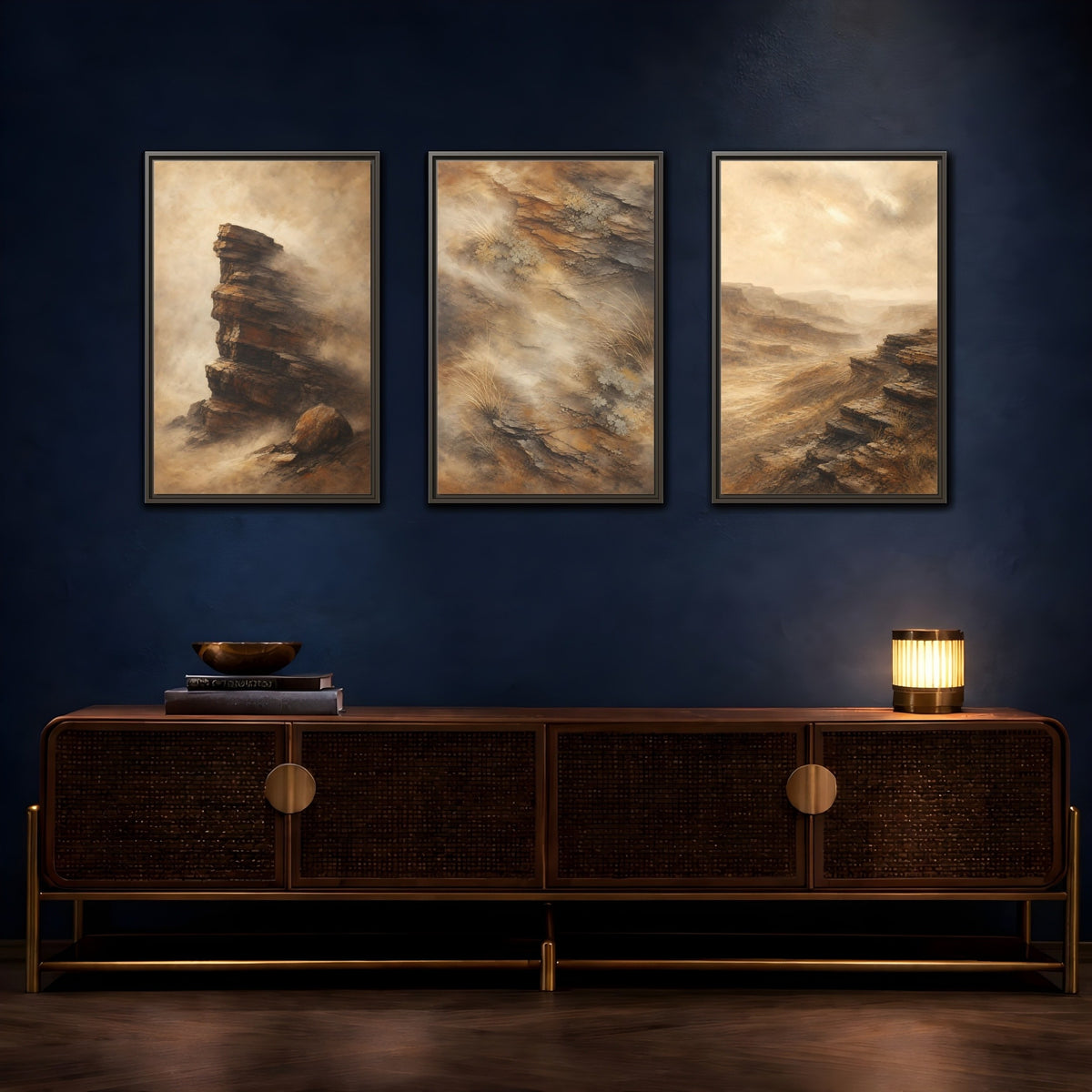 Coordinated trio room mockup 3