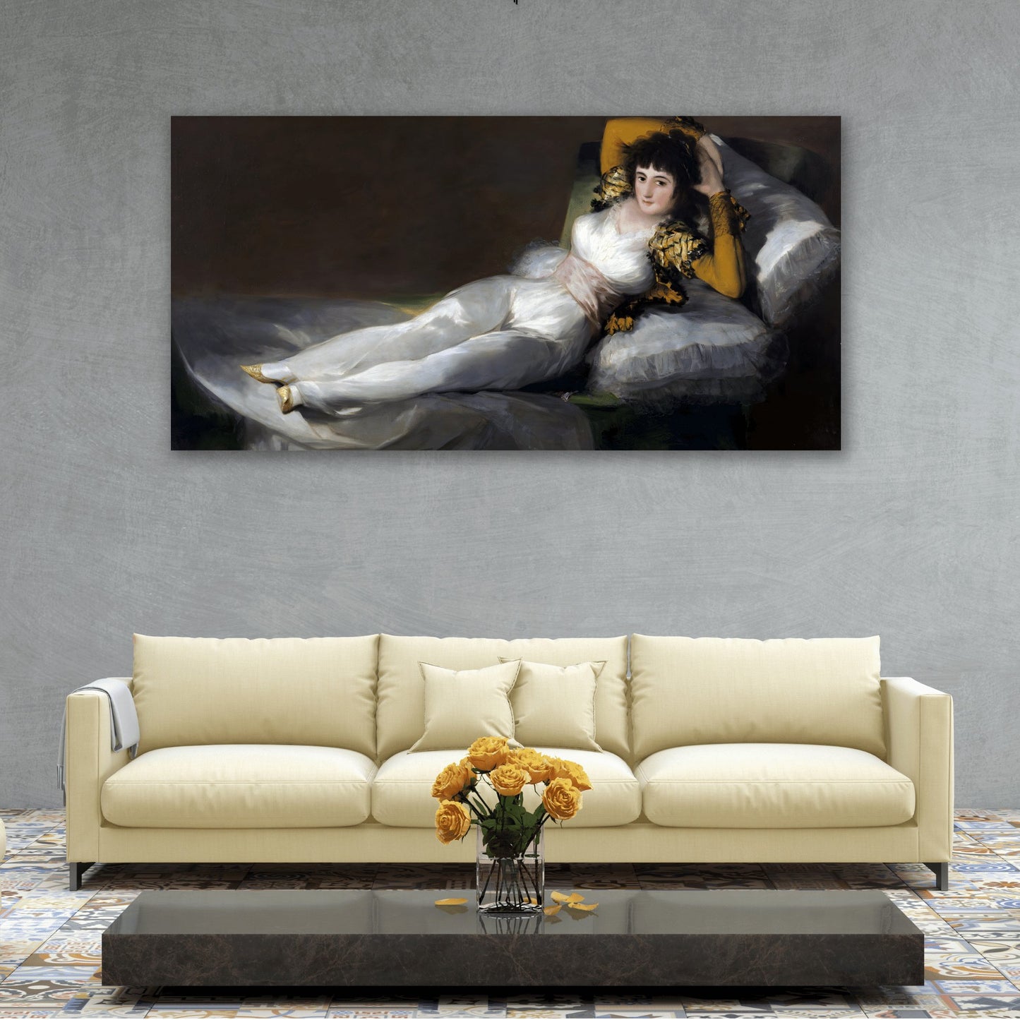 Francisco Goya Clothed Maja Canvas Print - Spanish Portrait Wall Art Prints