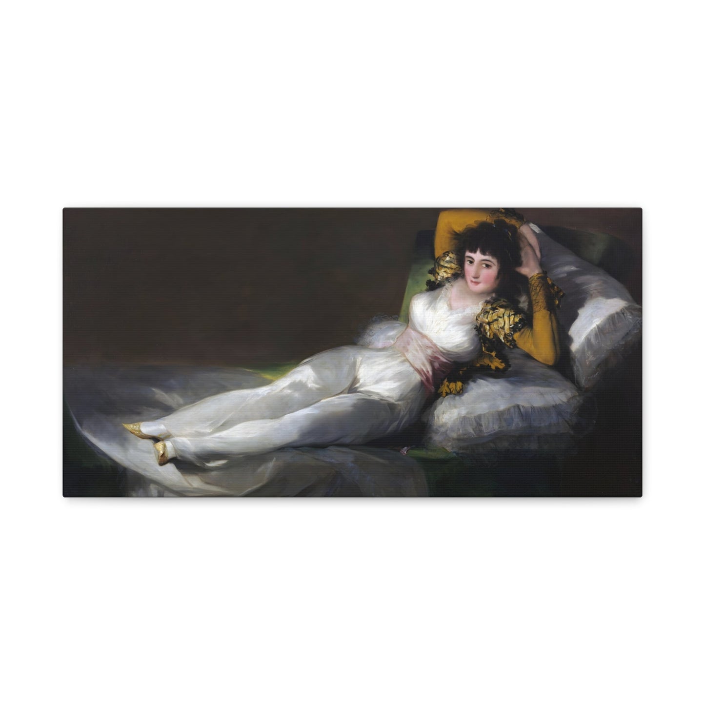 Francisco Goya Clothed Maja Canvas Print - Spanish Portrait Wall Art Prints