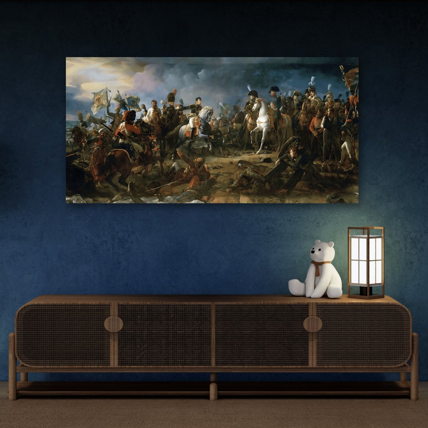 Francois Gerard Napoleon Battle of Austerlitz Canvas Print - French Historical Classic Wall Art