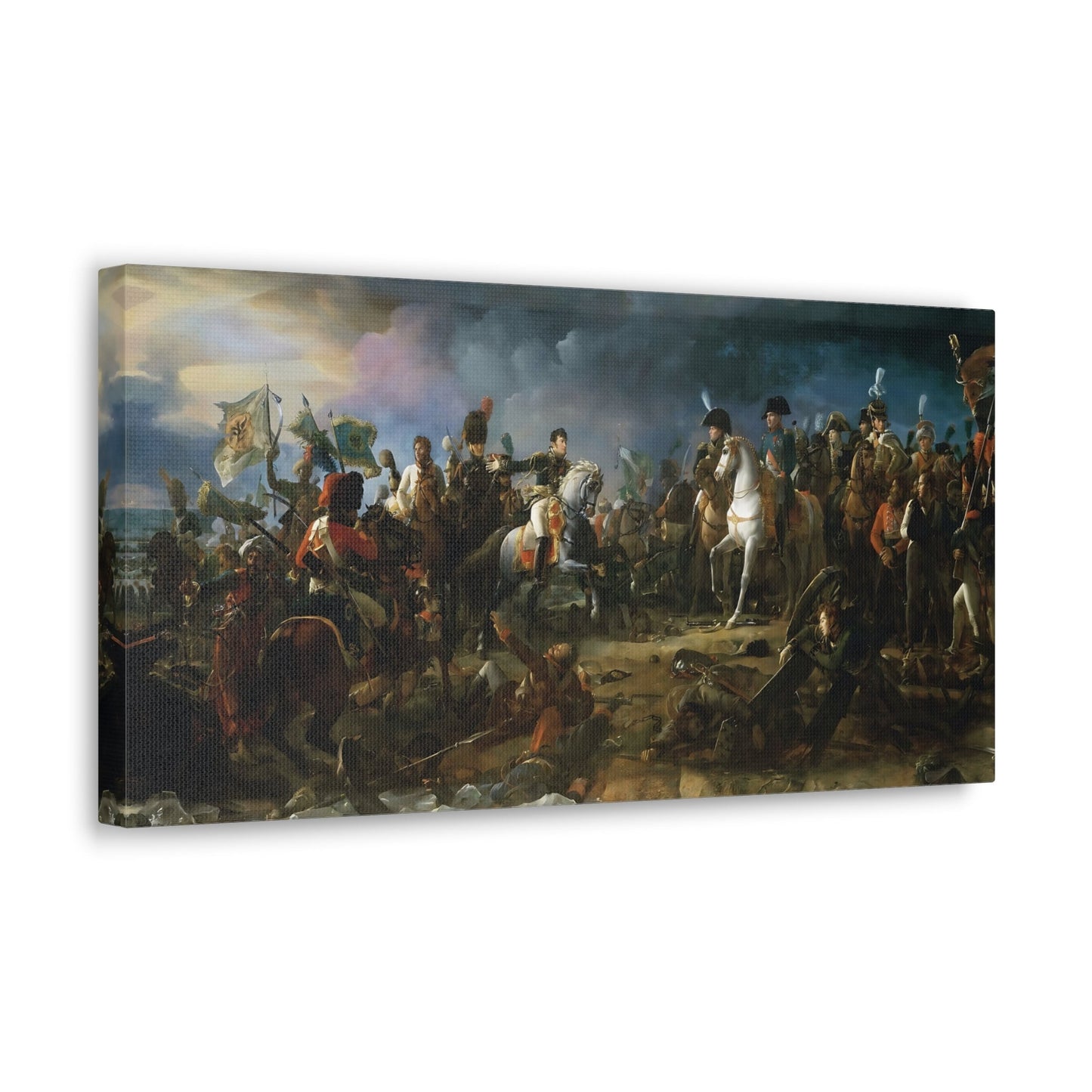 Francois Gerard Napoleon Battle of Austerlitz Canvas Print - French Historical Classic Wall Art