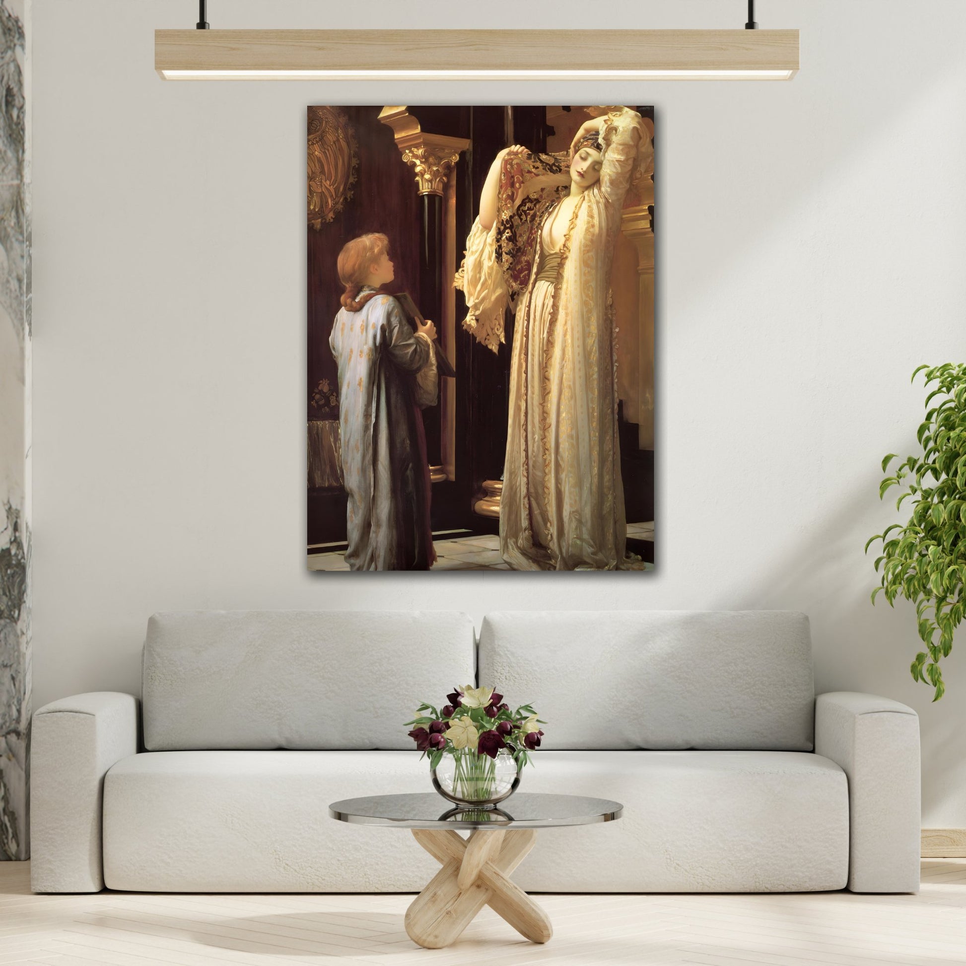 Frederic Leighton Light of the Harem Framed Canvas Prints - Stunning British Artist Wall Art for Living Room