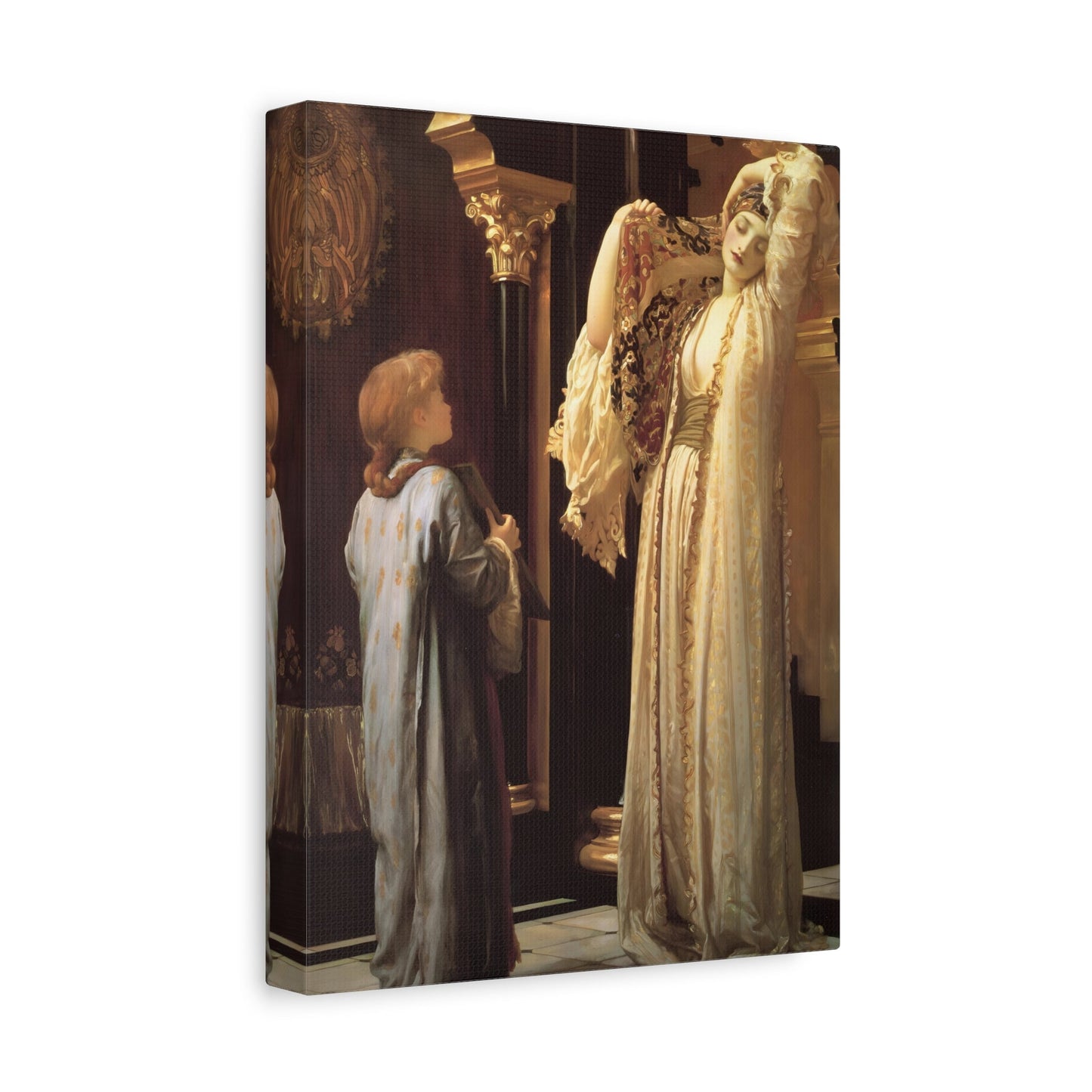 Frederic Leighton Light of the Harem Framed Canvas Prints - Stunning British Artist Wall Art for Living Room