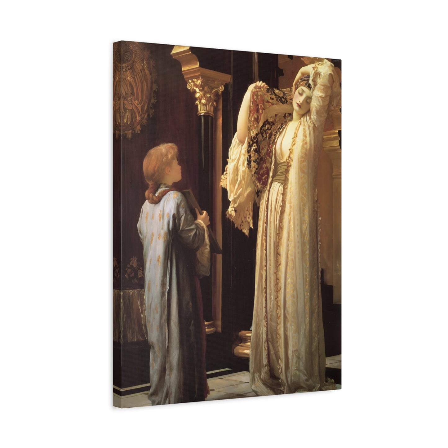 Frederic Leighton Light of the Harem Framed Canvas Prints - Stunning British Artist Wall Art for Living Room