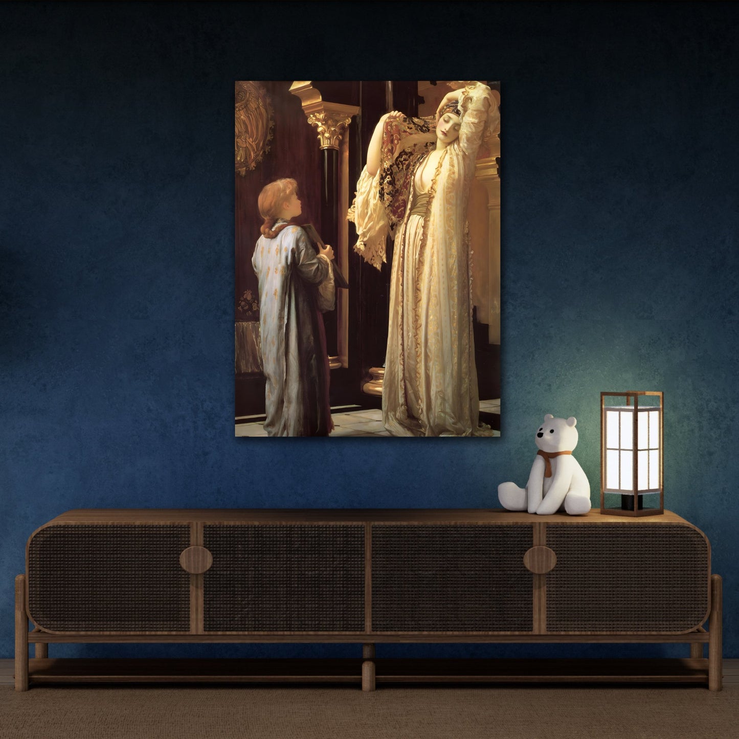 Frederic Leighton Light of the Harem Framed Canvas Prints - Stunning British Artist Wall Art for Living Room