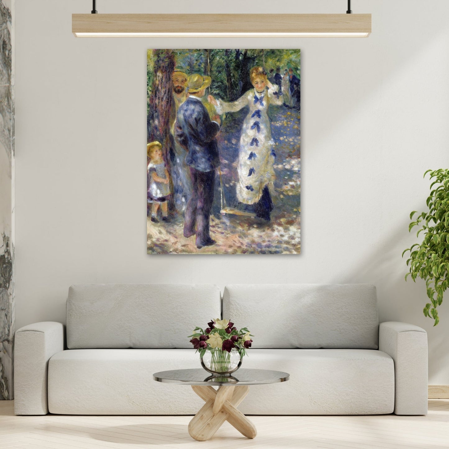 French Impressionist Renoir Swing Canvas Wall Art Print - YesArtYes
