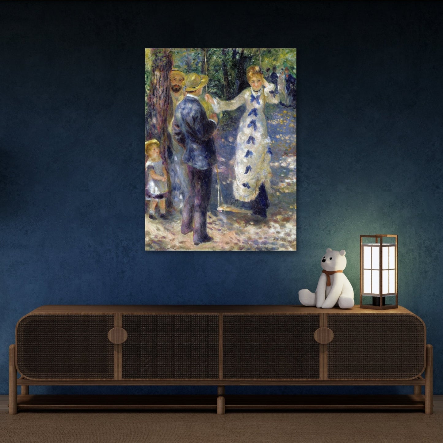 French Impressionist Renoir Swing Canvas Wall Art Print - YesArtYes