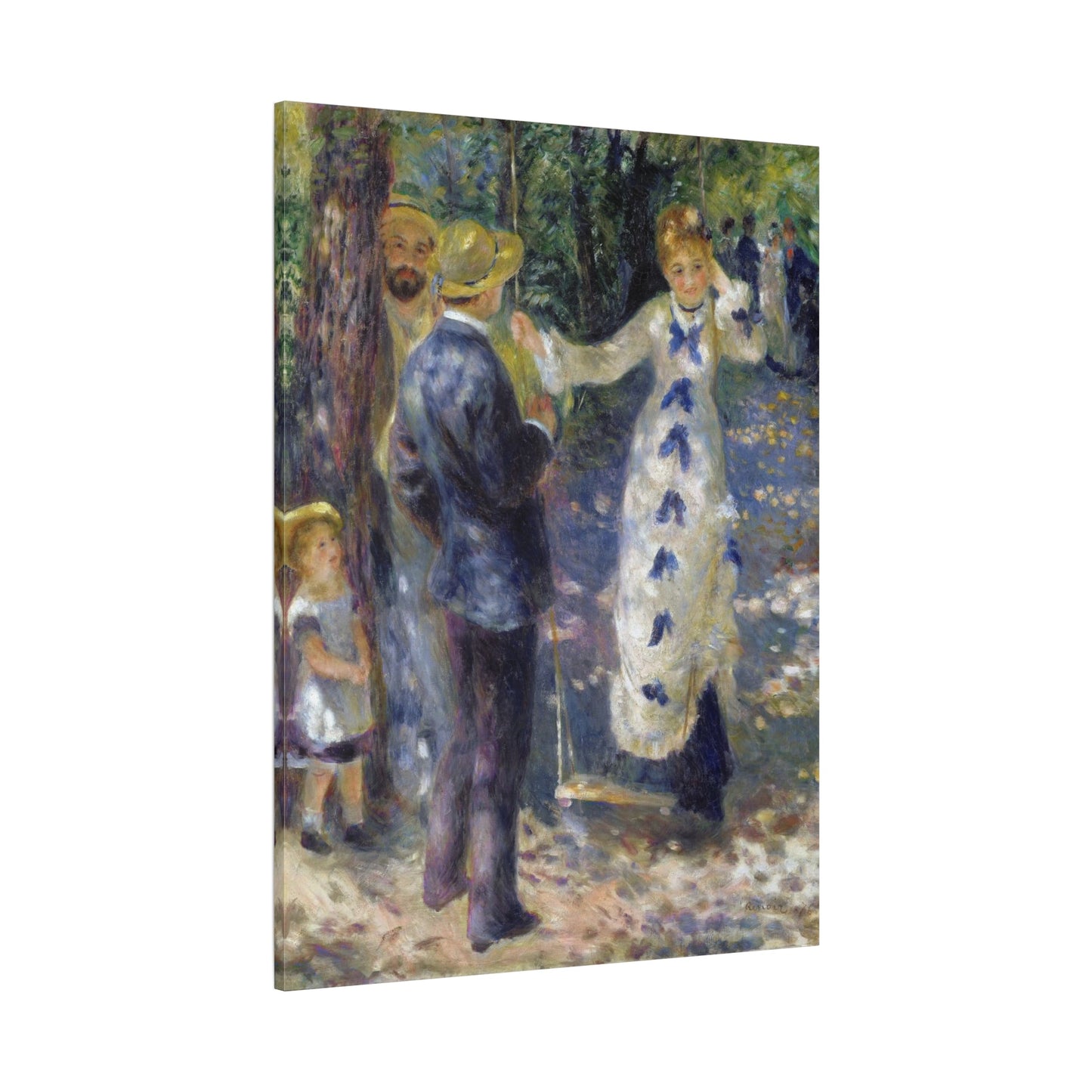 French Impressionist Renoir Swing Canvas Wall Art Print - YesArtYes