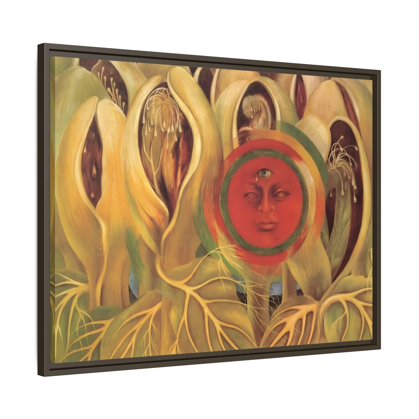 Frida Kahlo Sun and Life Canvas Print - Framed Wall Art Artwork