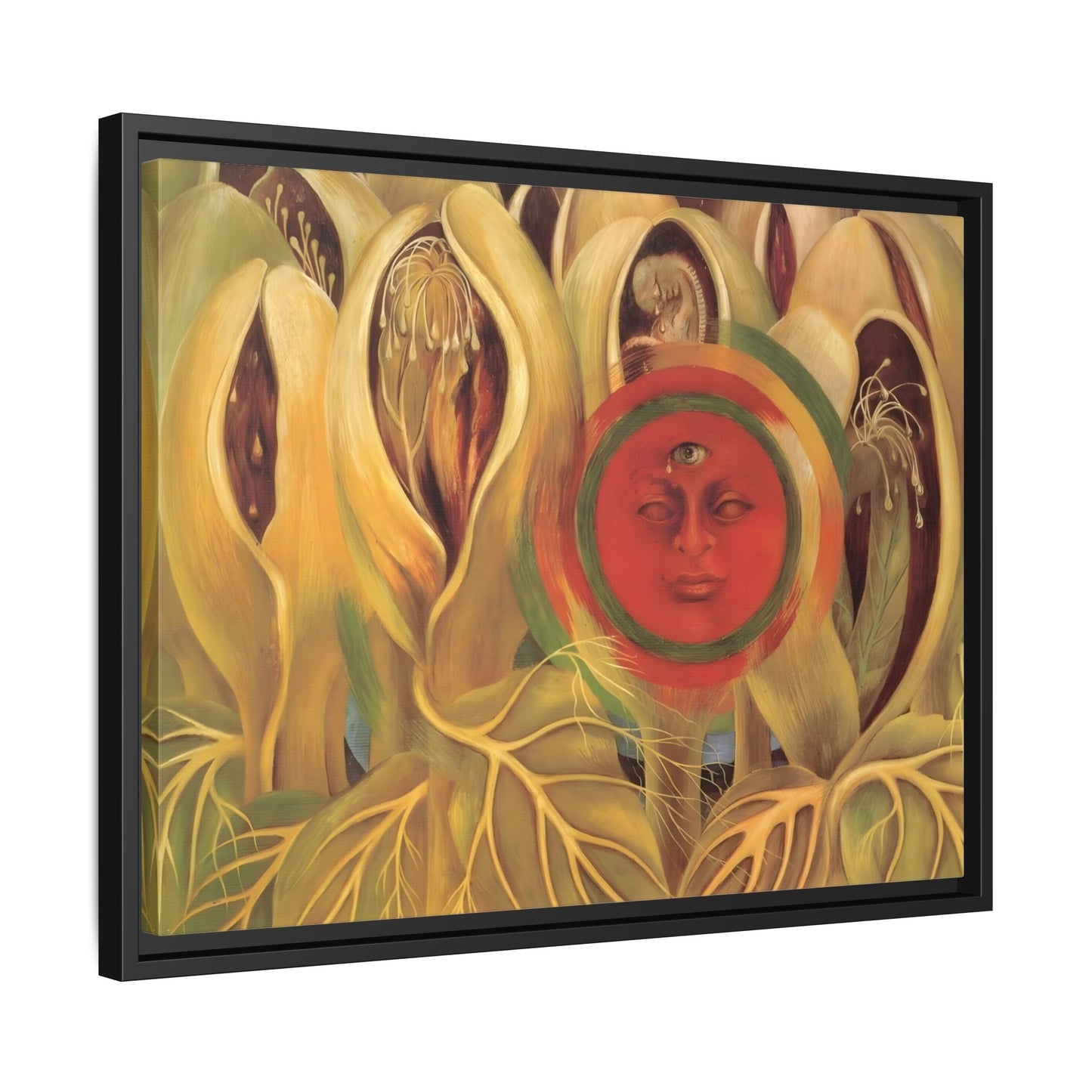 Frida Kahlo Sun and Life Canvas Print - Framed Wall Art Artwork