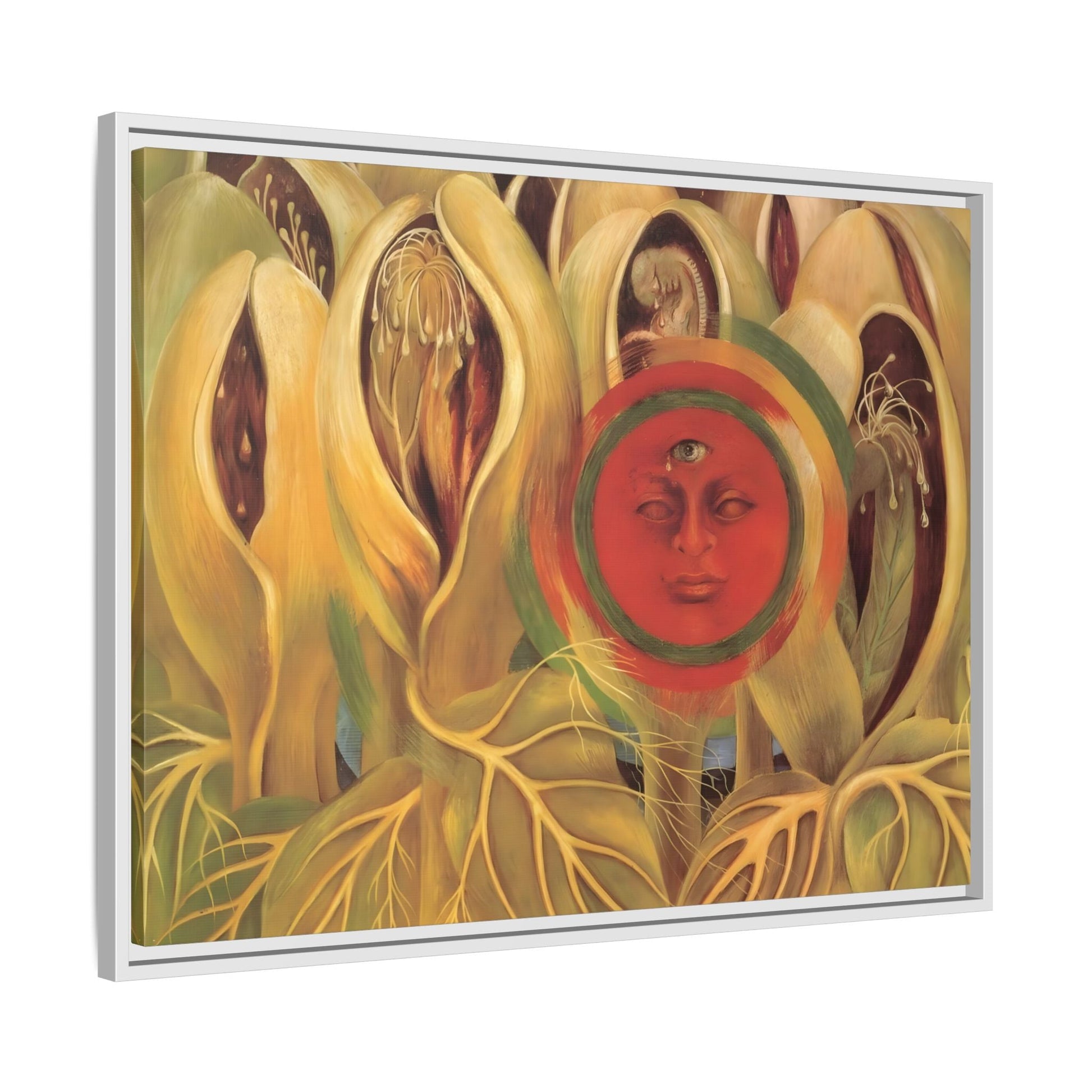 Frida Kahlo Sun and Life Canvas Print - Framed Wall Art Artwork