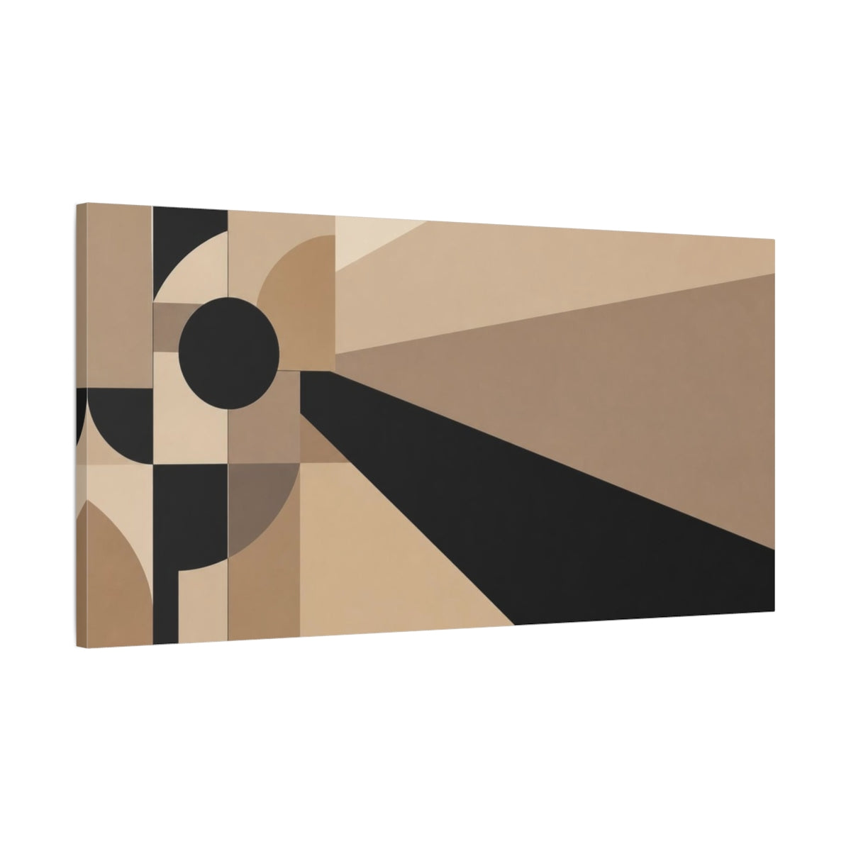 Main Mockup. Geometric Shadow Composition shown as canvas print