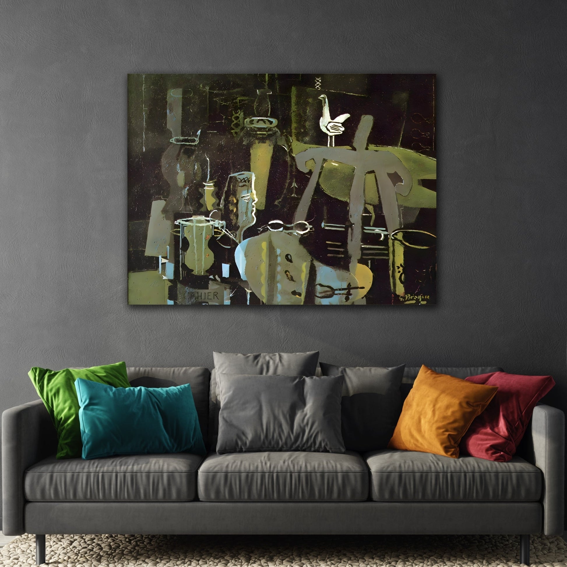 Georges Braque Studio - Canvas Wall Art Print Reproduction - YesArtYes